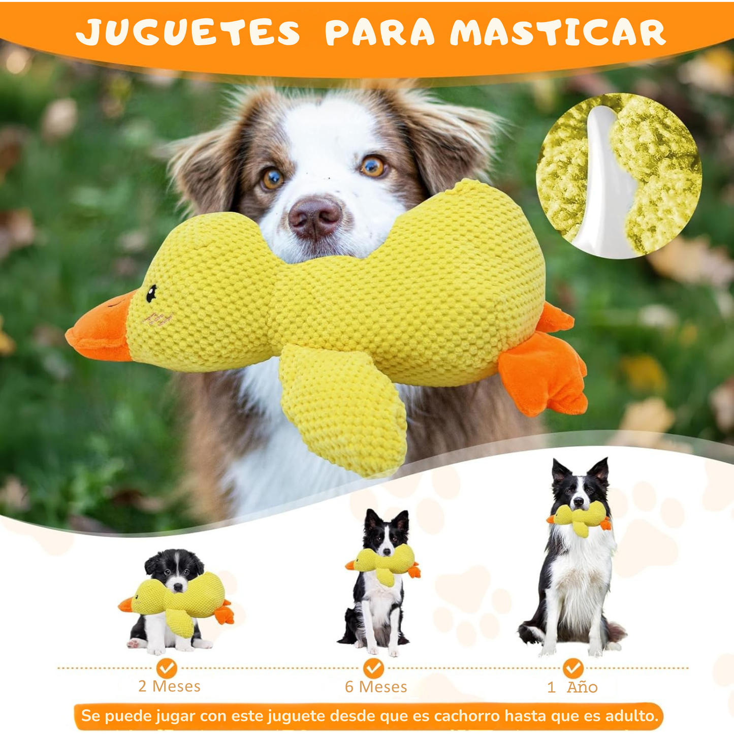 Juguete Súper Duradero –  Pato Resistente para Perros